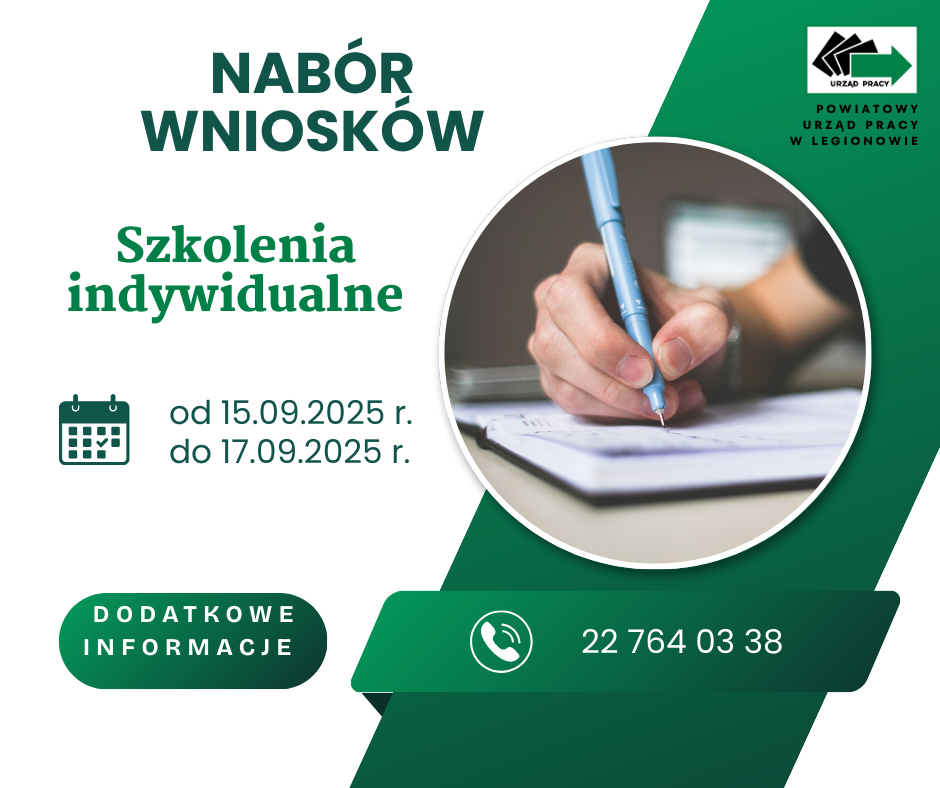 Zdjęcie artykułu Nabór wniosków na szkolenia w trybie indywidualnym