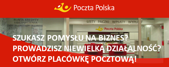 Zdjęcie artykułu Szukasz pomysłu na biznes? OTWÓRZ PLACÓWKĘ POCZTOWĄ